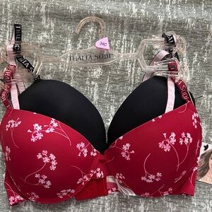 Thalia Sodi Lace Slight Push-Up Bras 2-Pack Size 34C New